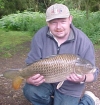 14lbs 10oz Carp from Welham Lake. Method feeder fished half-way to island