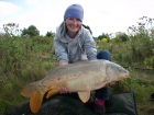 Kirsty Barnett 21lbs 0oz carp from Bain Valley Fisheries using sensas.
