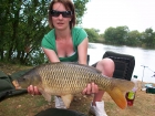 Kirsty Barnett 9lbs 4oz carp from Bain Valley Fisheries using tuna and  sweet chilli.