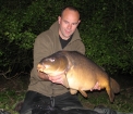 J.s.newson 28lbs 4oz Mirror Carp from Aveley Lakes using Essex Carp Baits.