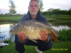Pete Jackson 15lbs 6oz Mirror Carp from Lancaster Farm