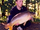 Kieron Axten 21lbs 1oz Mirror Carp from Cuttle Mill Carp Fishery using Mainline Grange Csl.. Nevilles