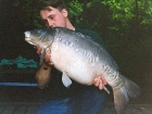 Kieron Axten 25lbs 12oz Mirror Carp from Cuttle Mill Carp Fishery using Paul Walker Monster Crab.. Peg 11
