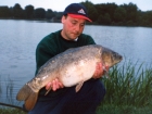 Kieron Axten 17lbs 0oz Mirror Carp from Calf Heath Reservoir using Solar Club Mix (Squid & Octopus, Stimulin and Anchovy).. From the Cottage towards the buoy