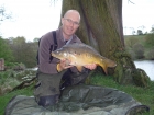11lbs 3oz Carp from Secret Lake using Enterprise Tackle.. Caught from a pre-baited swim at 40 yards range at the edge of emerging lily pads. Using a 12ft Greys X-Flight Barbel rod, Shimano Baitrunner
