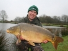 32lbs 10oz Mirror Carp from La Glehias using Quest Baits  Fruity Trifle.. 2 feet of Korda tubing, a Korda Safety clip Hooklength was 12 inches of 25lbs Kryston Super Mantis with an inch of the stiff